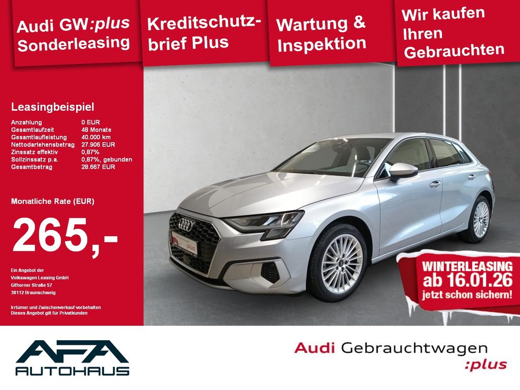 Audi A3 Sportback 35 TFSI Advan. Smart.Int*PDC*GRA*SH