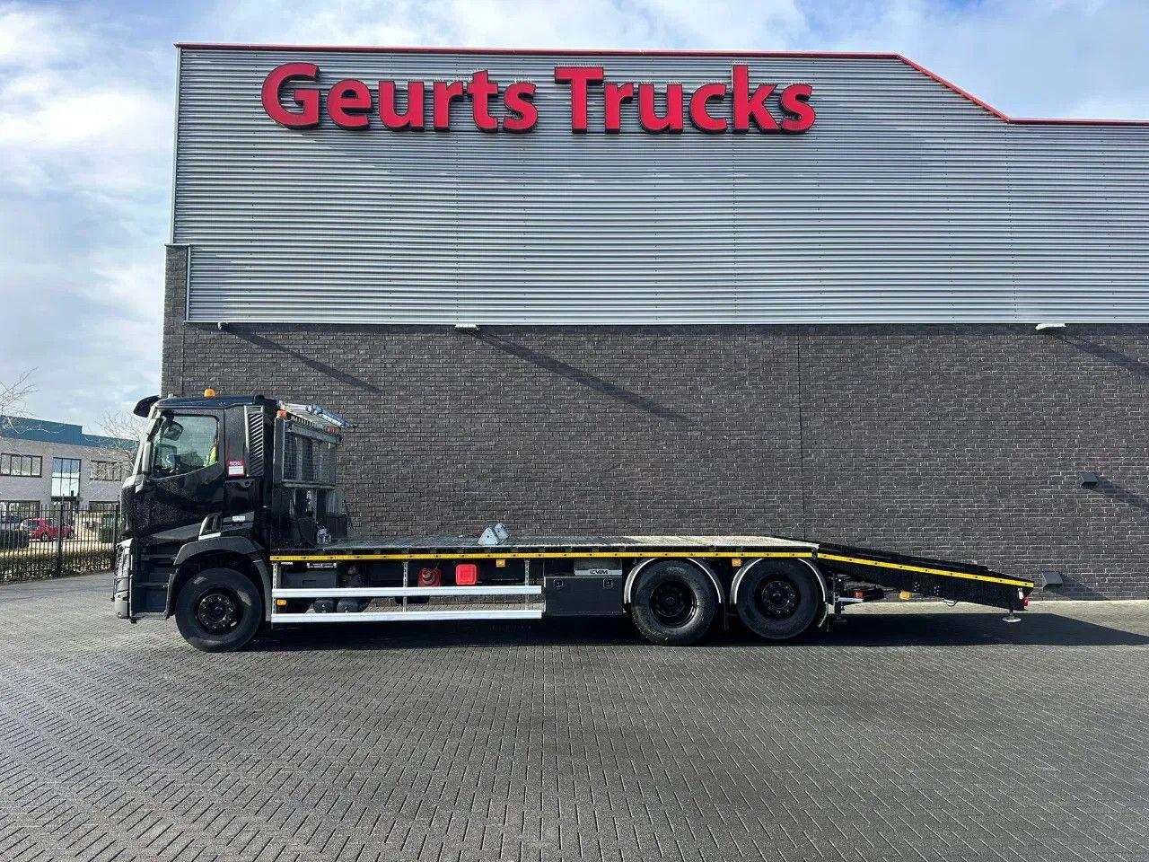 Renault C 440 6X2 OPRIJWAGEN/MACHINE TRANSPORTER/PLATEAU