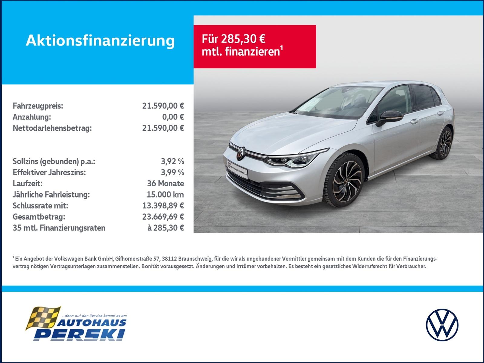 Volkswagen Golf VIII 8 1.5 TSI ACTIVE  LED, KLIMA, NAVI, KA
