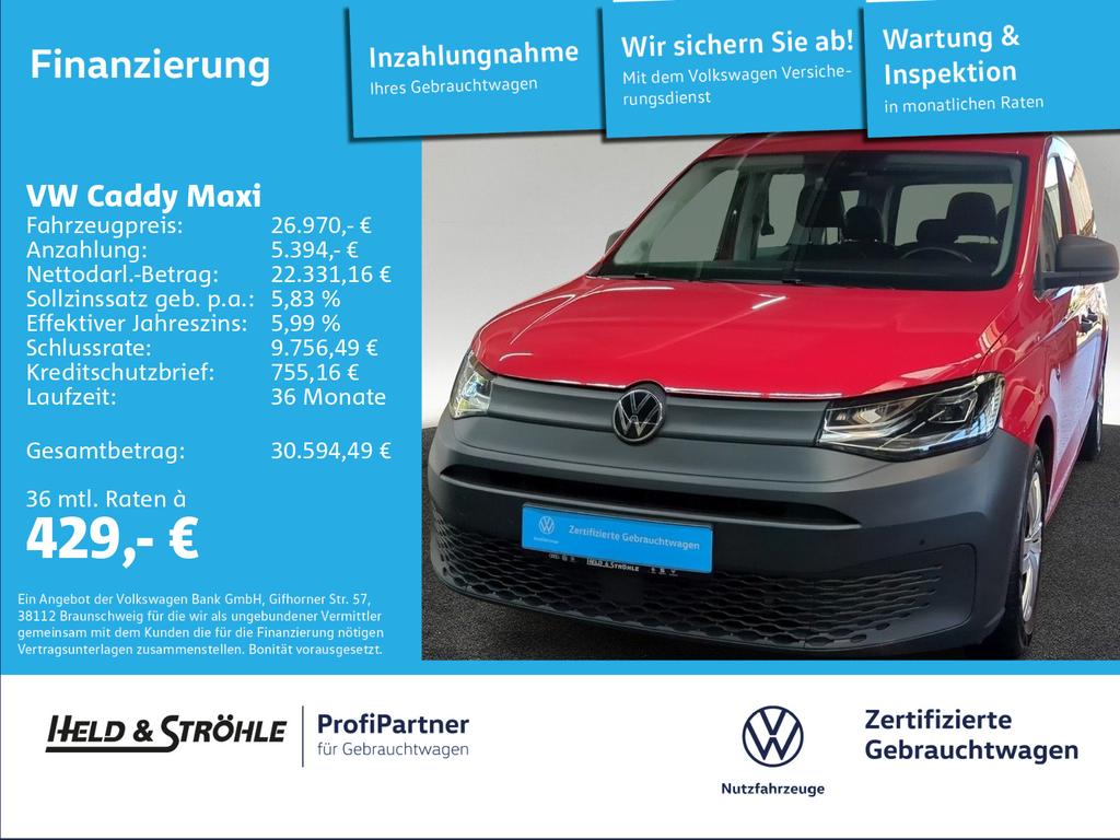 Volkswagen Caddy Maxi 20 TDI DSG NAV LED KAM ERGO SHZ PDC 2023