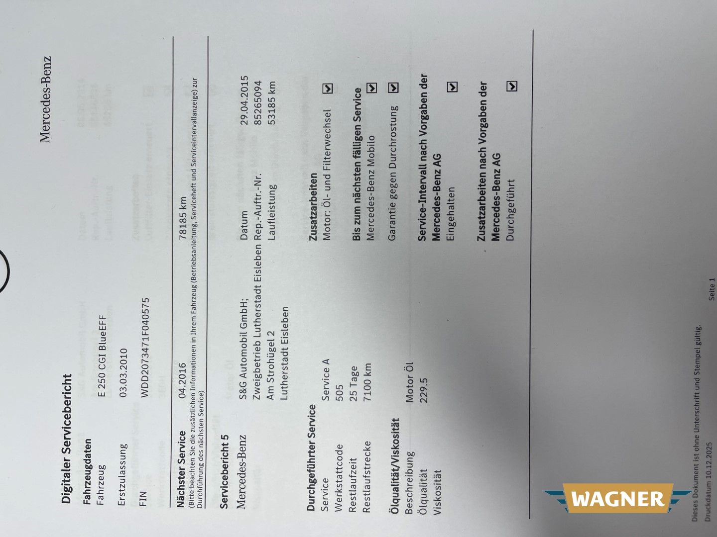 Fahrzeugabbildung Mercedes-Benz E 250 Coupe CGI BlueEfficiency Automatik