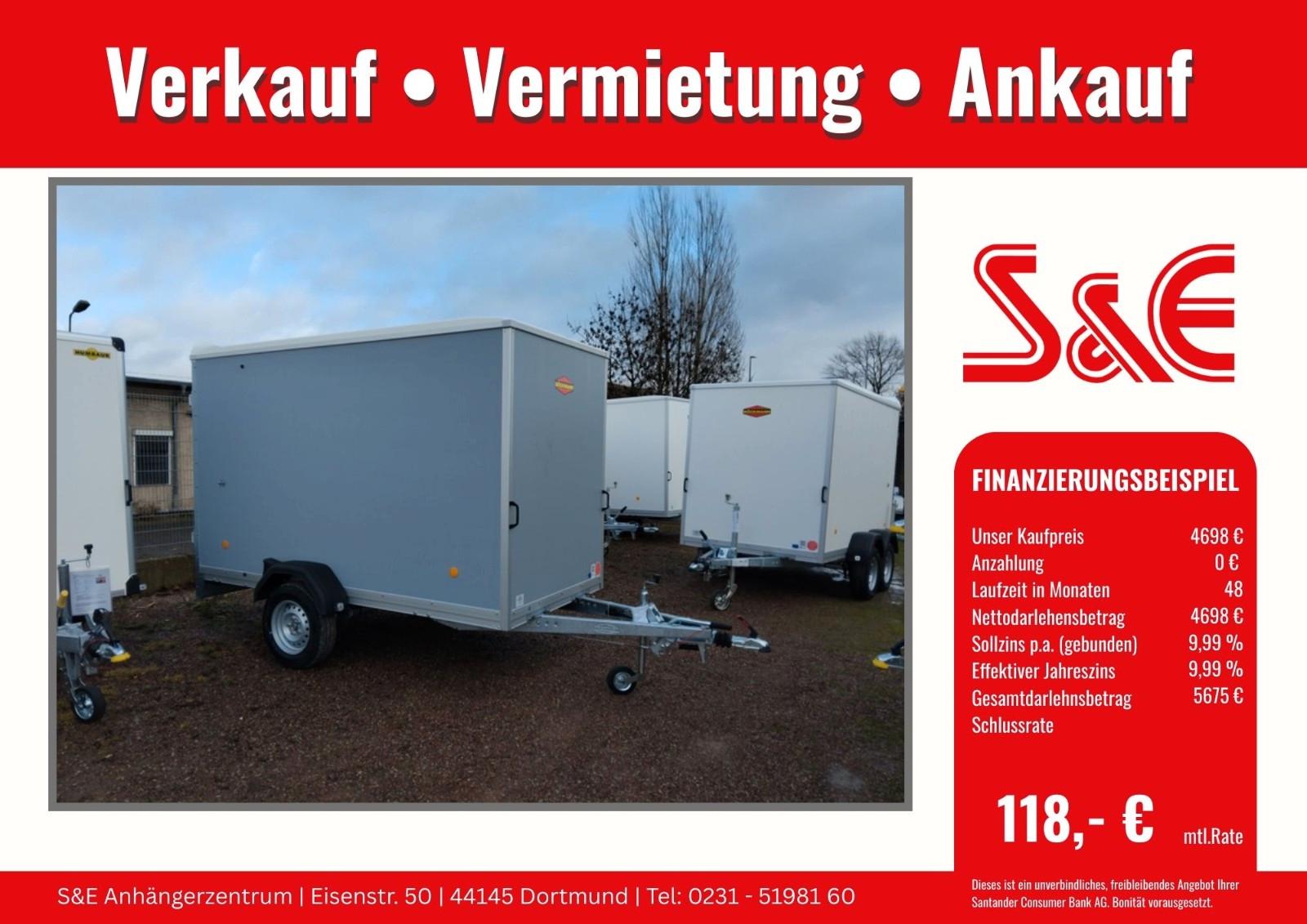 Böckmann PKW Kofferanhänger KT 3015/135 mit 1350 kg