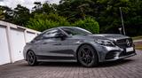 Mercedes-Benz C 200 Autom. - Burmester - mit Benzin-Antrieb: Coupe, Grau, Dachreling