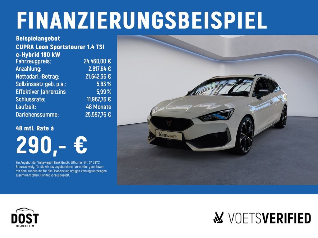 Abbildung Leasingangebot Cupra Leon Sportstourer 1.4 TSI e-Hybrid 180 kW LED