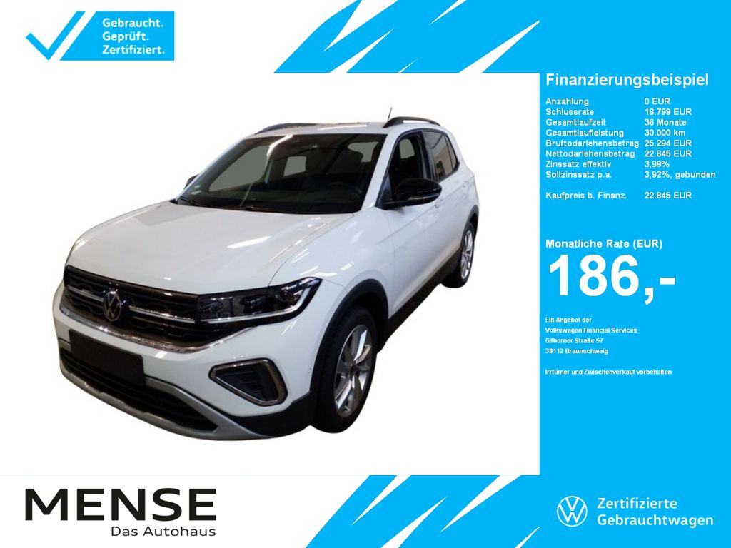 Volkswagen T-Cross 1.0TSI Life Goal IQ.Light Matrix CarPlay