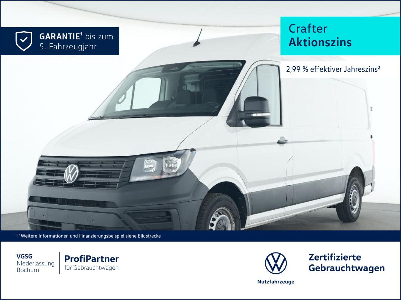 Volkswagen Crafter Kasten Mittel Klima Sitzhzg. Bluetooth
