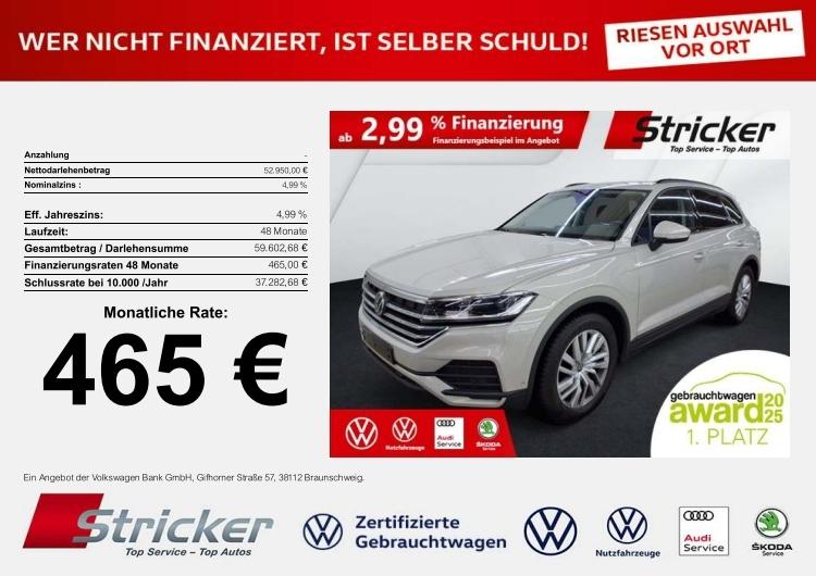 Volkswagen Touareg 3.0TDI 465,-ohne Anzahlung AHK Luft Lede