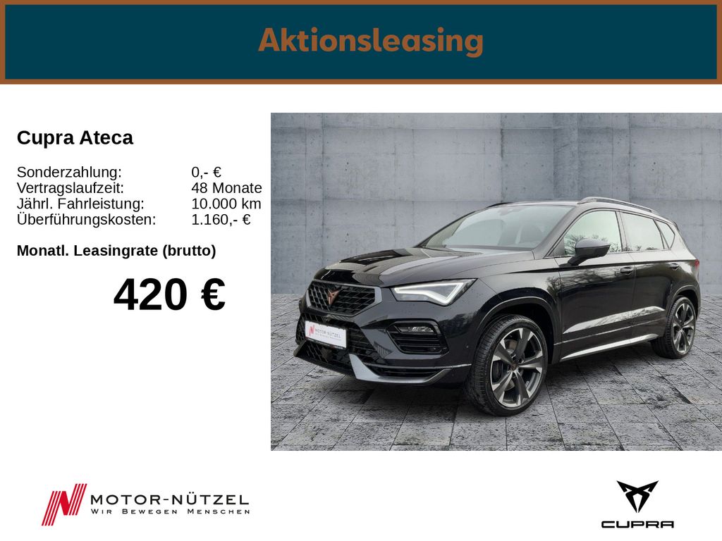 Cupra Ateca VZ 300PS/ AHK/ el.Heckkl./ SHZ/ RFK/ NAVI