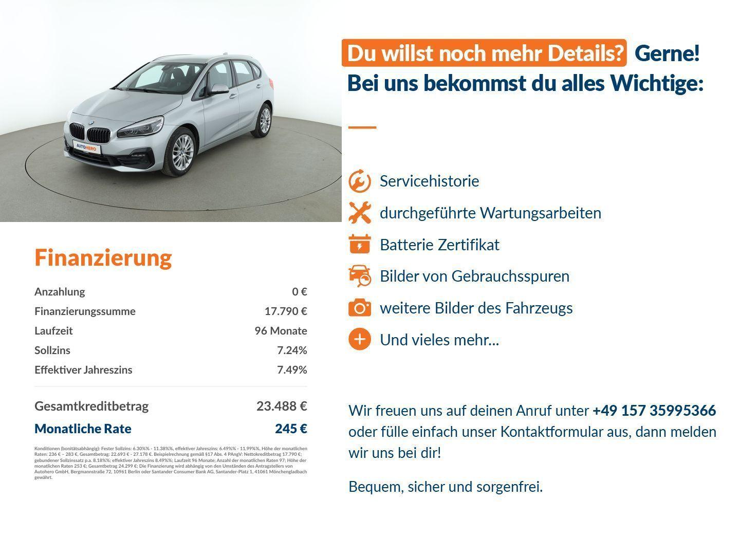 BMW 220 Active Tourer 220d Active Tourer Sport Line Aut.*NAVI*LED*CAM*