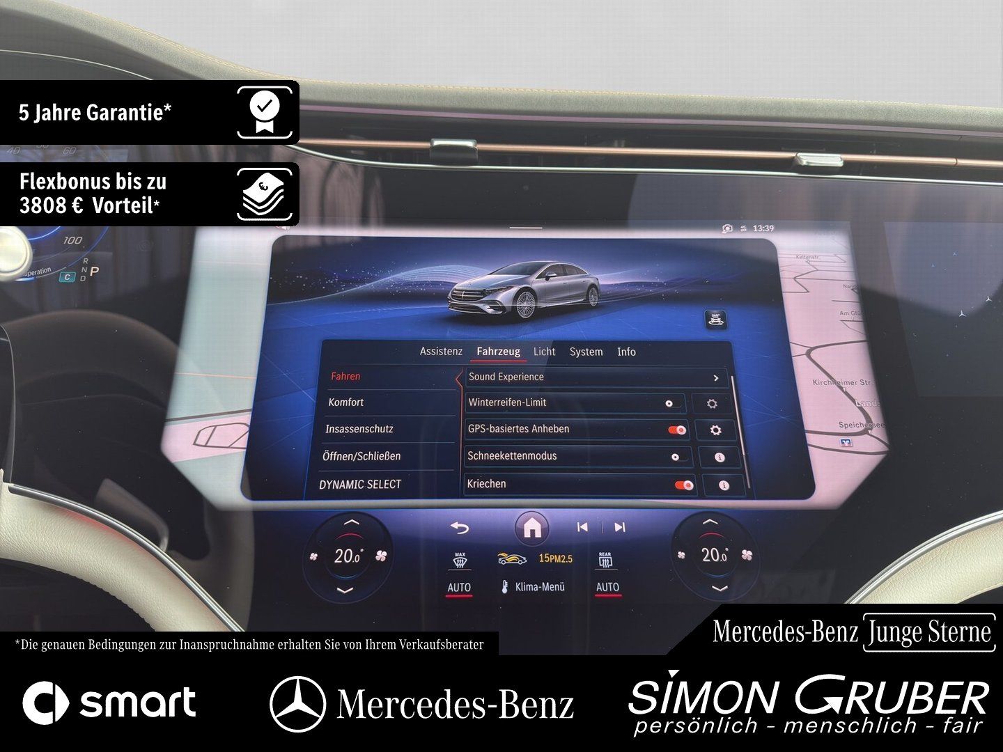 Fahrzeugabbildung Mercedes-Benz EQS 450+ Manufaktur Leder tiefweiss!!! Mod 2025