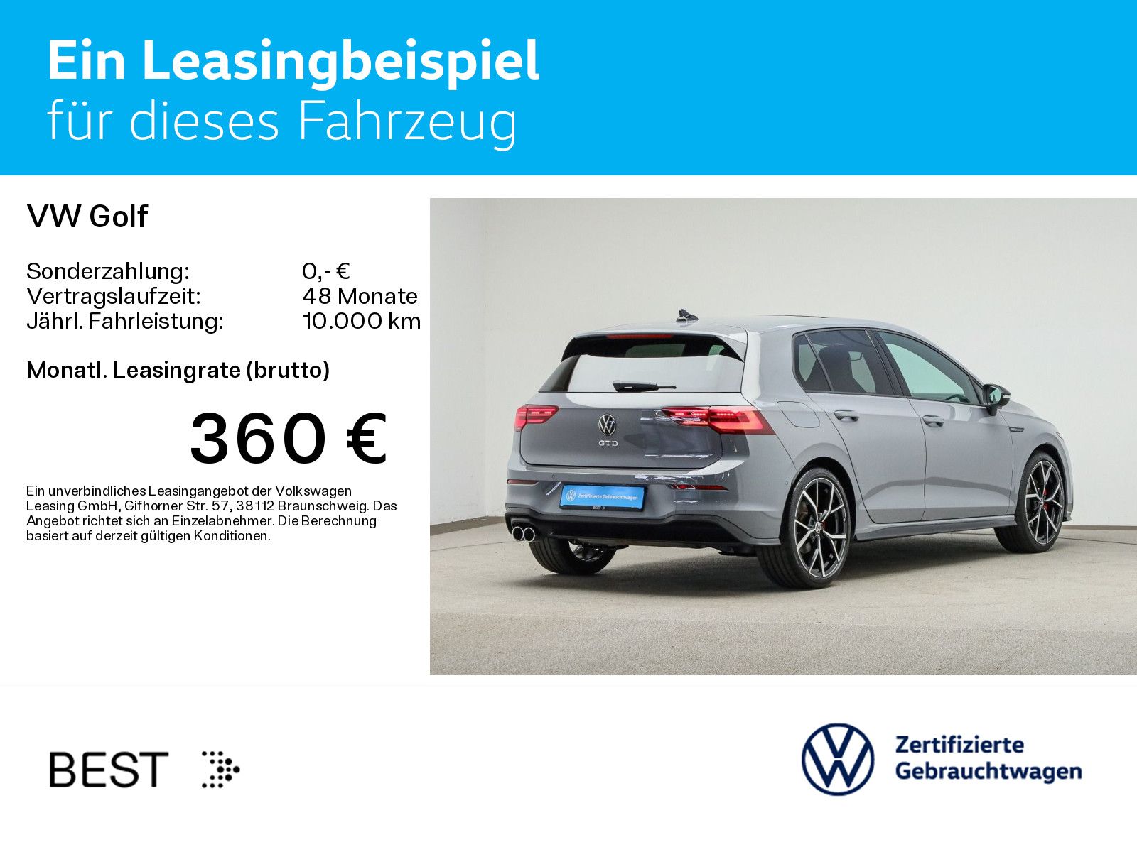 Volkswagen Golf VIII 2.0 TDI DSG GTD*BLACK-STYLE*IQ.LIGHT*P imagem 3