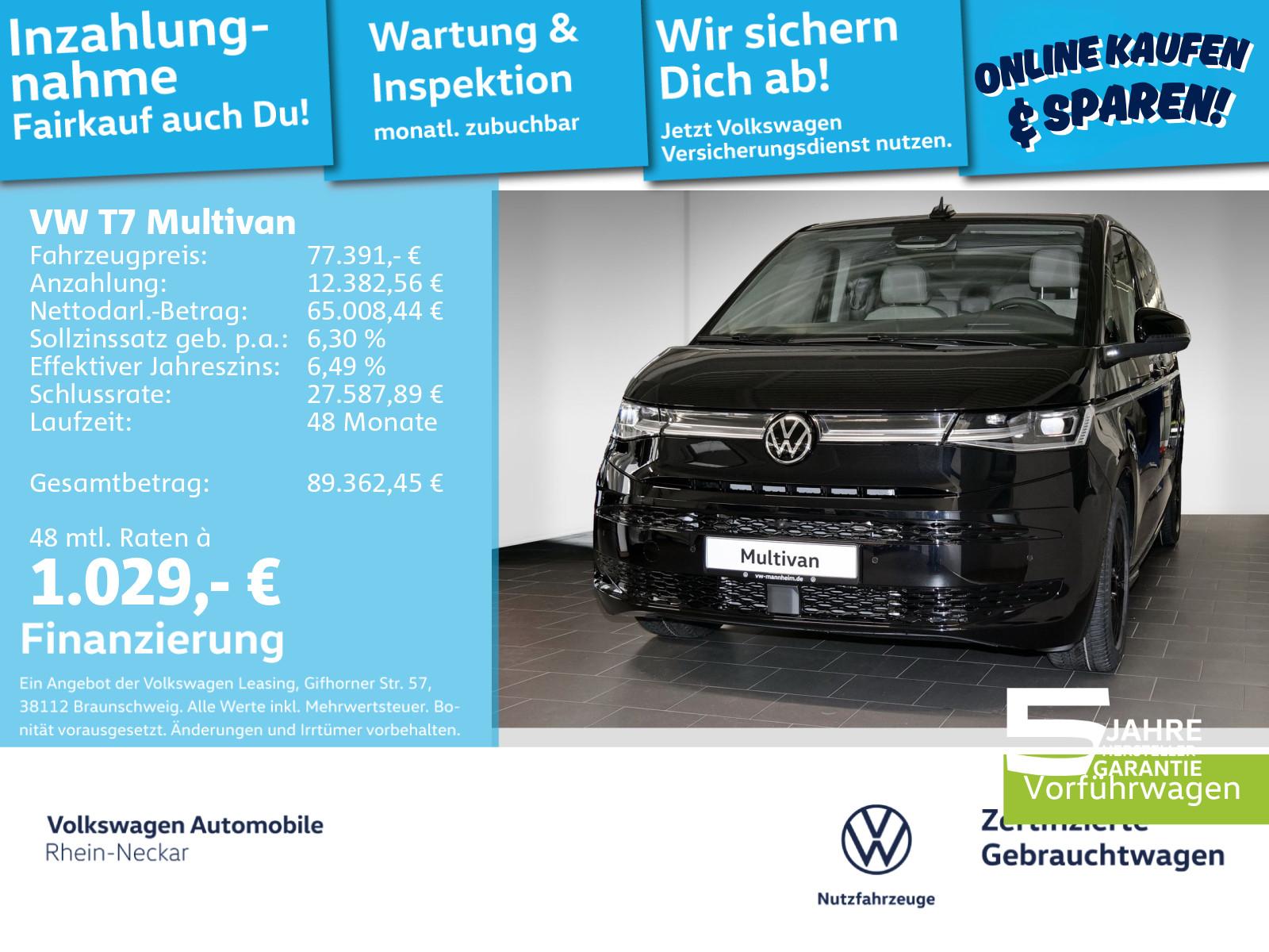 Volkswagen T7 Multivan Style 2.0 TDI DSG Klima AHK NAVI LED