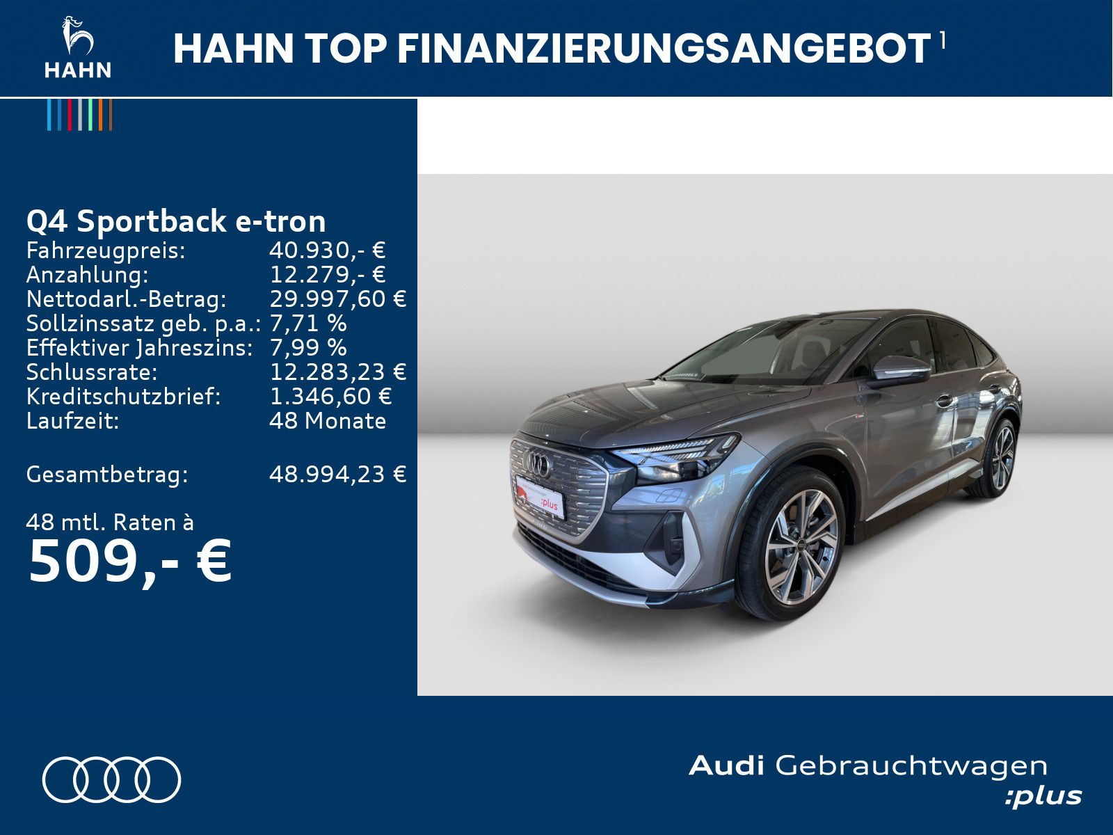 Audi Q4 Sportback e-tron 40 S-line Matrix HUD Privacy imagem 2