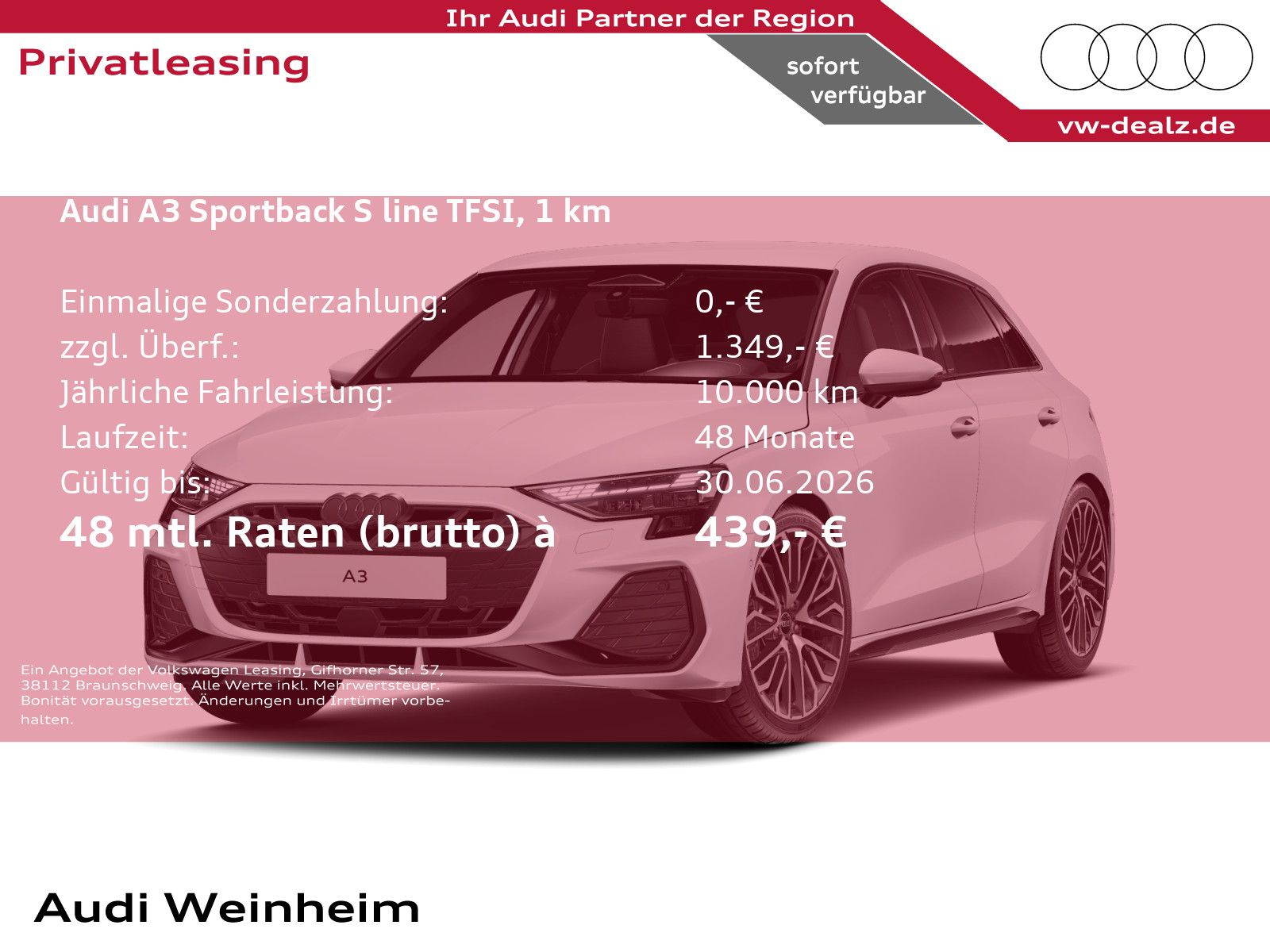Audi A3 Sportback S -Line s-tronic Klima NAVI PDC LED