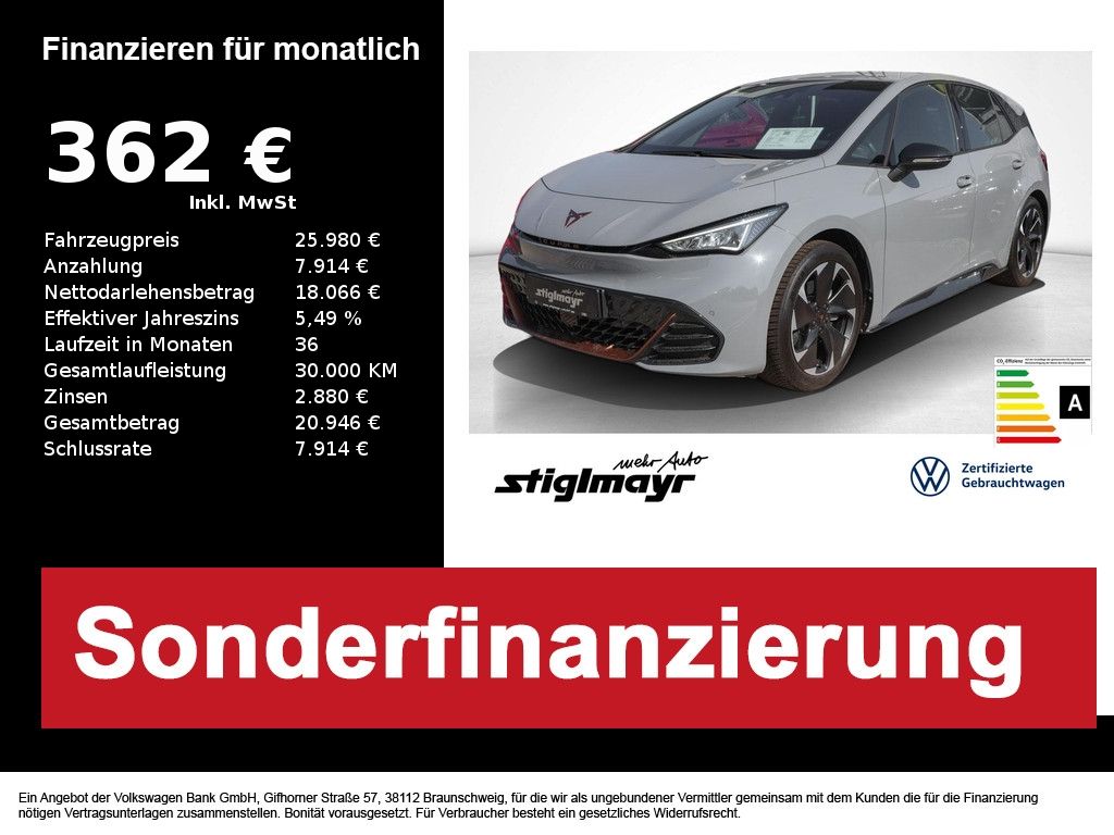 Cupra Born electric 62-kWh+LED+PDC+SITZHZG