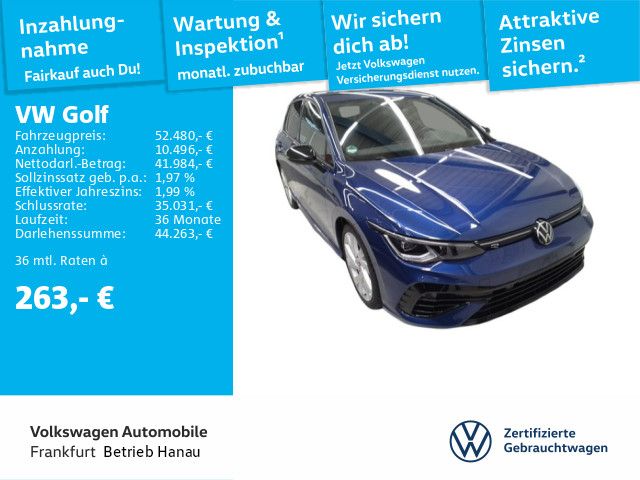 Volkswagen Golf VIII R DSG Alu19" Navi Leder Anschlußgarant