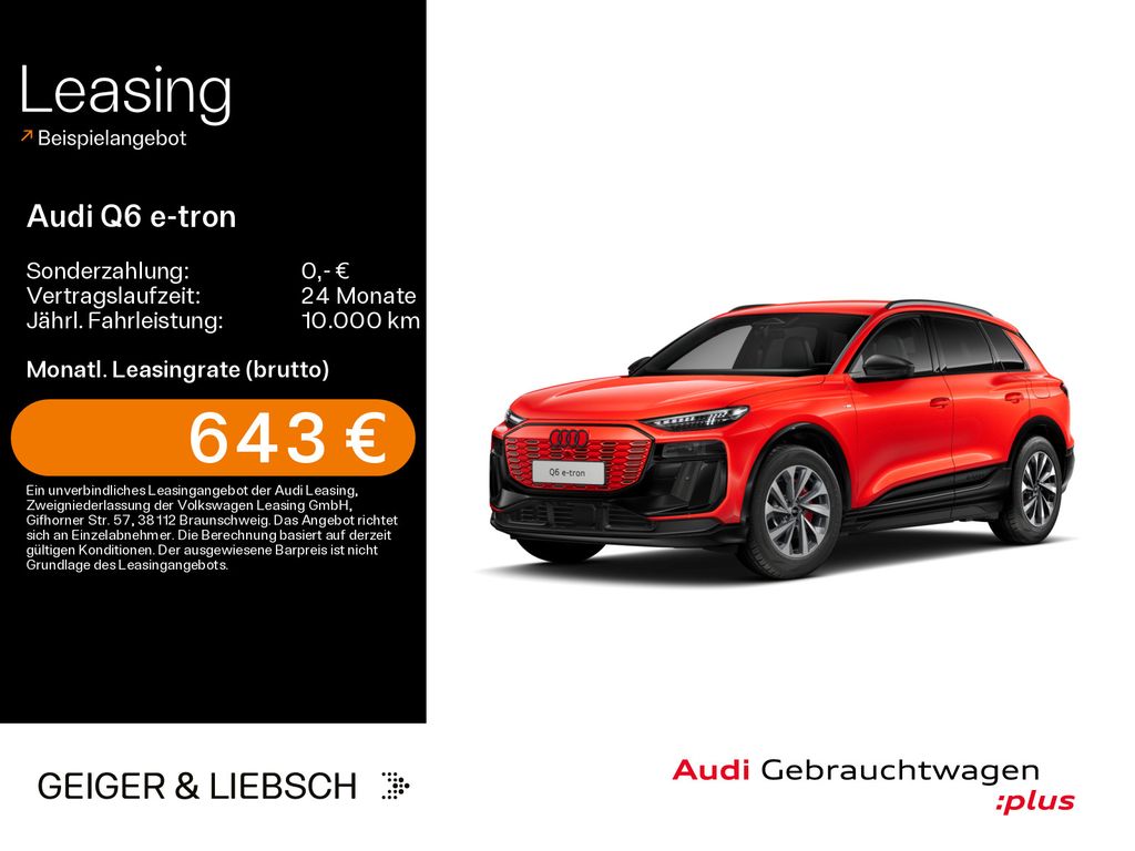 Audi Q6 e-tron quattro S-LINE*0,25%*MATRIX*HUD*AHK*SH