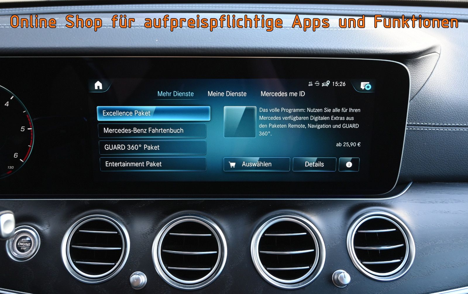 Fahrzeugabbildung Mercedes-Benz E 400 d 4M. T °ACC°AHK°AIRMATIC°MEMO°STHZG°360°