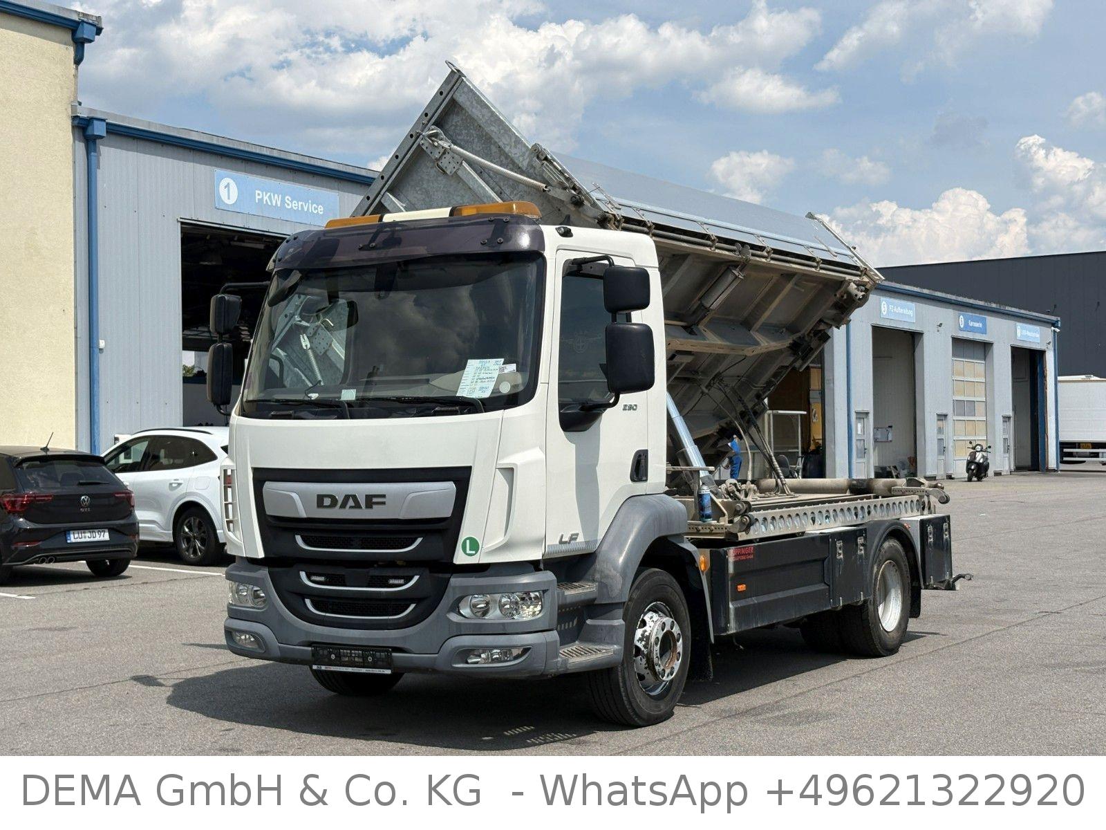 DAF LF 290*3 Seiten Kipper*Rampen*Klima*AHK*