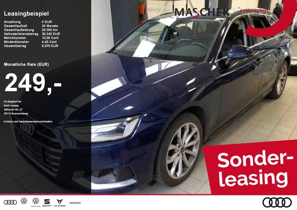 Audi A4 Avant 40 TDI quat S tronic Sonderleasing ACC