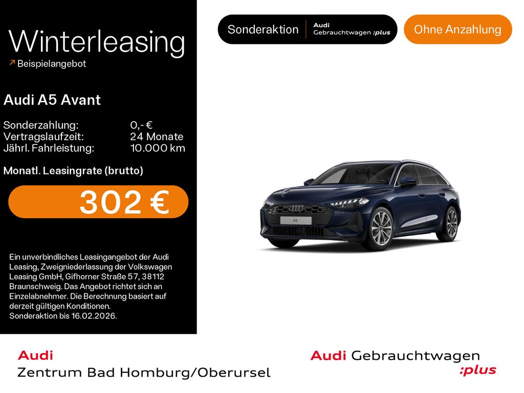 A5 Avant TDI*Navi*LED*Alu*HUD*B&O*PDC*Virtual Co