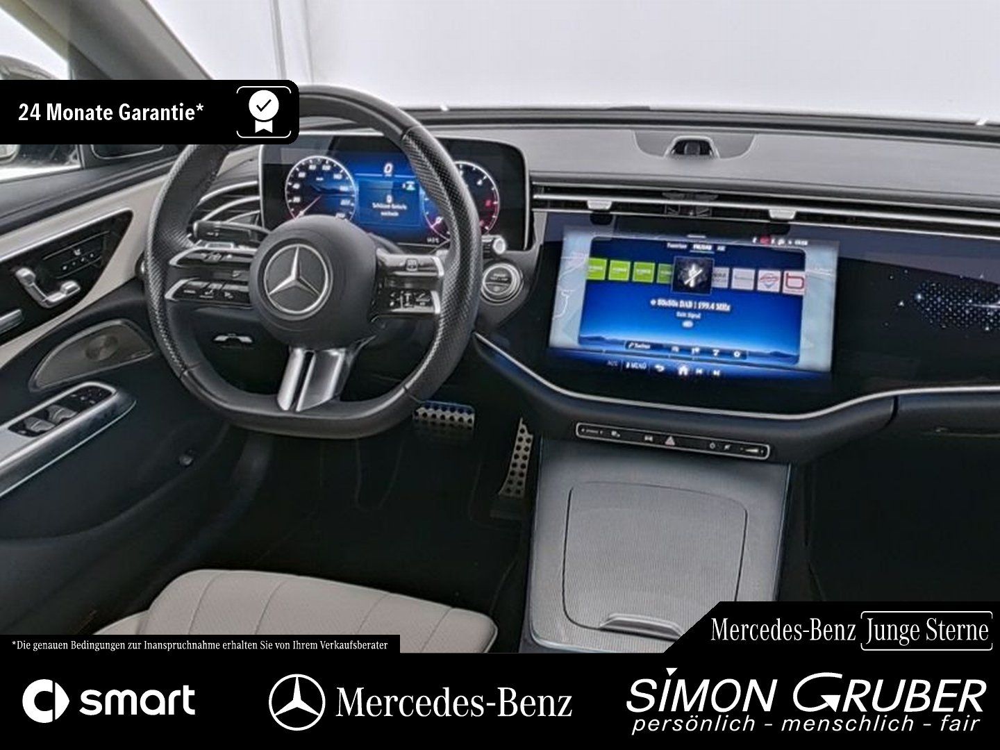 Fahrzeugabbildung Mercedes-Benz E 220 d AMG Superscreen Pano Burm Night 360° 20"