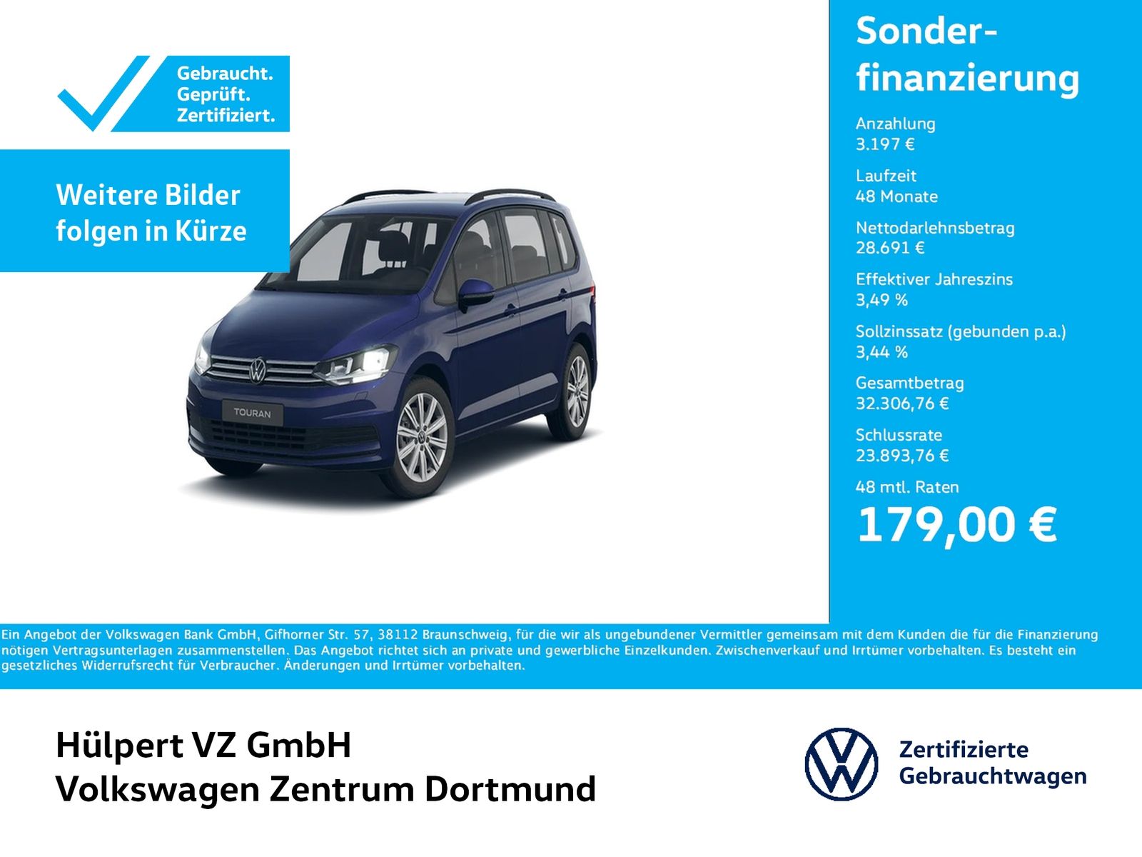 Volkswagen Touran 2.0 COMFORTLINE 7SITZE AHK CAM ACC LM17 foto 1