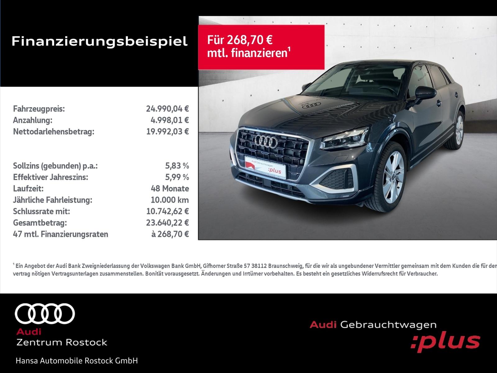 Audi Q2 30 TDI 6-Gang+NAVI+MATRIX+AMBIENTE+KAMERA+APS
