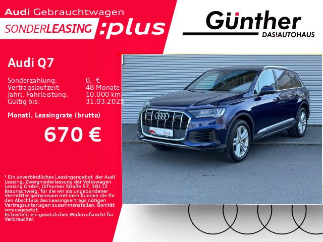 Audi Q7 55 TFSI QUATTRO+7 SITZER+HUD+AHK+WINTERRÄDER+