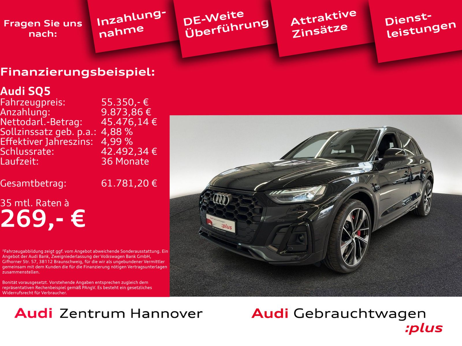 Audi SQ5 3.0 TDI qu. Standh. Head-Up Matrix AHK B&O