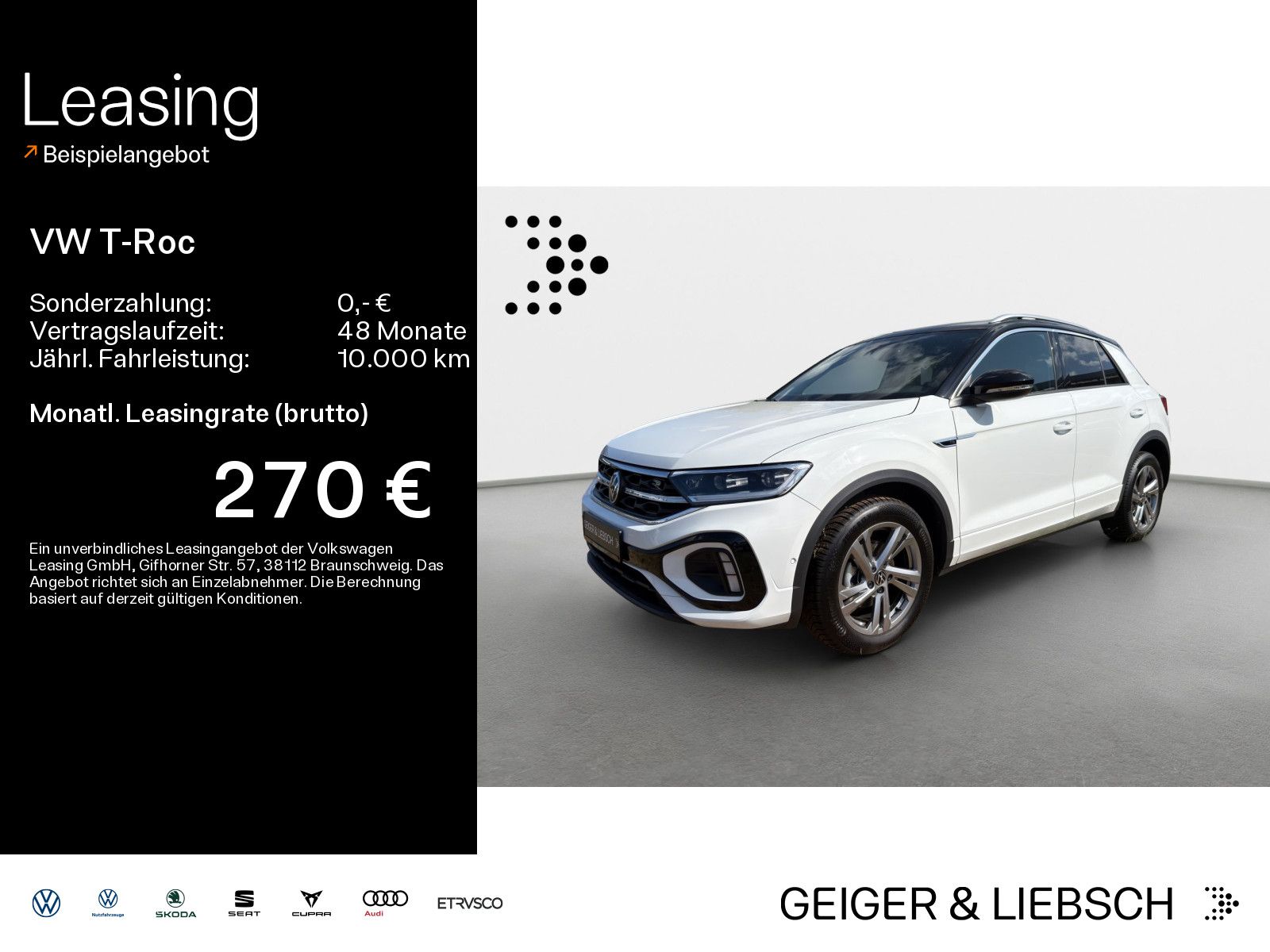 Volkswagen T-Roc 1.5 TSI DSG R-LINE*LED*AHK*KAMERA*PDC*SHZ*