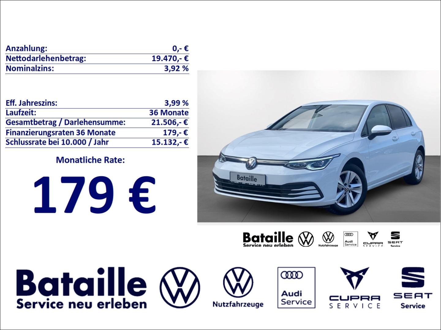 Volkswagen Golf VIII 1.5 TSI Life Navi Rückfahrkam. SHZ