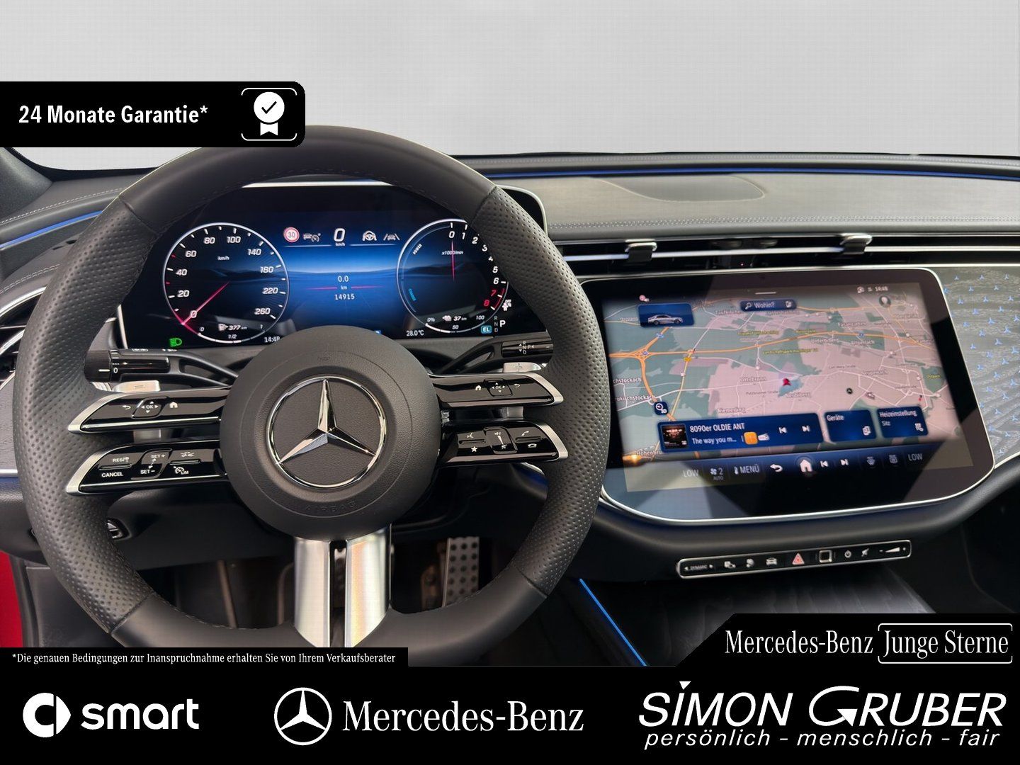 Fahrzeugabbildung Mercedes-Benz E 400 e AMG Pano Burm4D Fahrass+ Airmatic Sitzkl