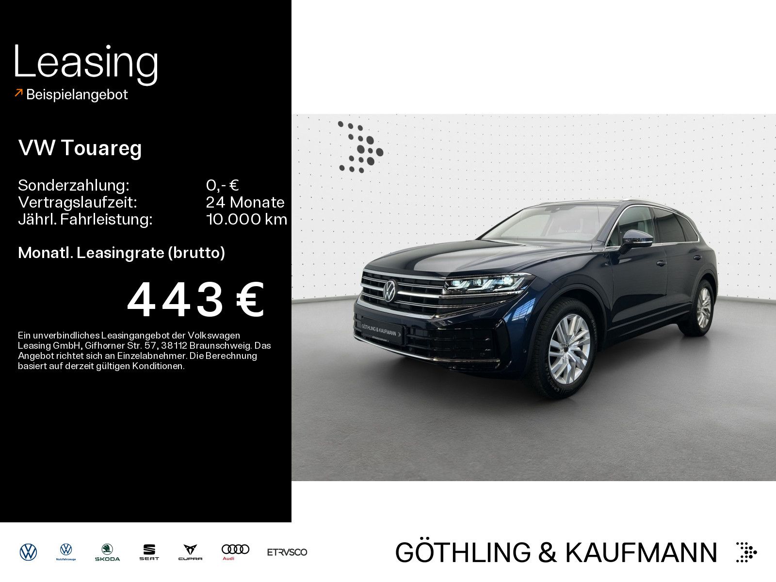Volkswagen Touareg Elegance 4M 3.0 TDI*NAVI*AHK*LUFT*LEDER*