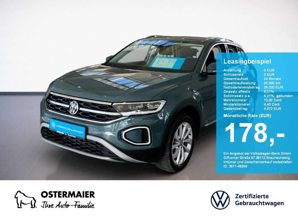 Volkswagen T-Roc STYLE 1.0TSI 116PS NP.40t. ACC.5J-G.AHK.KA