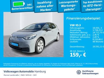 Volkswagen Leasingangebot: Volkswagen ID.3 Pure Performance Sitzheizung Einparkhilfe