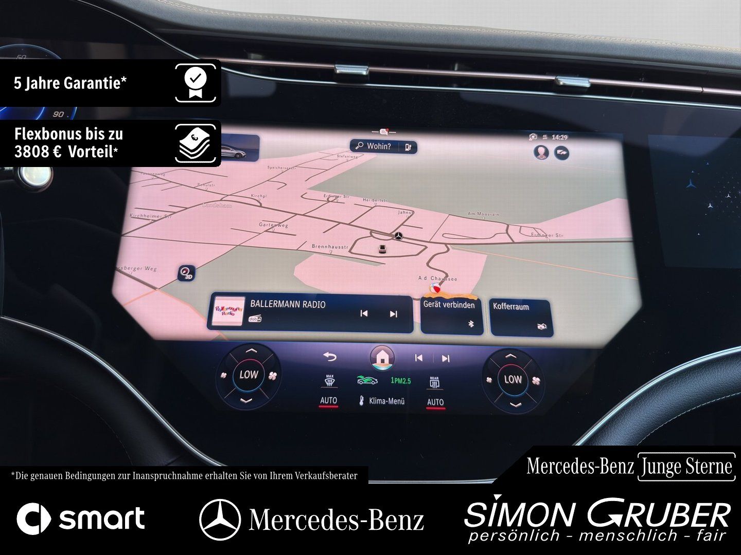 Fahrzeugabbildung Mercedes-Benz EQE 500 4M AMG Premium+ Nappa Hyper Pano Md 2025
