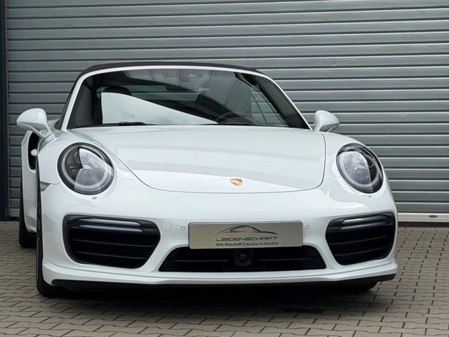 PORSCHE 991 911 Turbo S Cabriolet, Approved, Naturleder