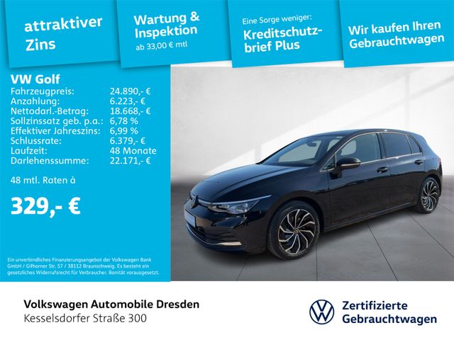 Volkswagen Golf VIII 1.5 TSI Active AHZV Kamera Navi LED