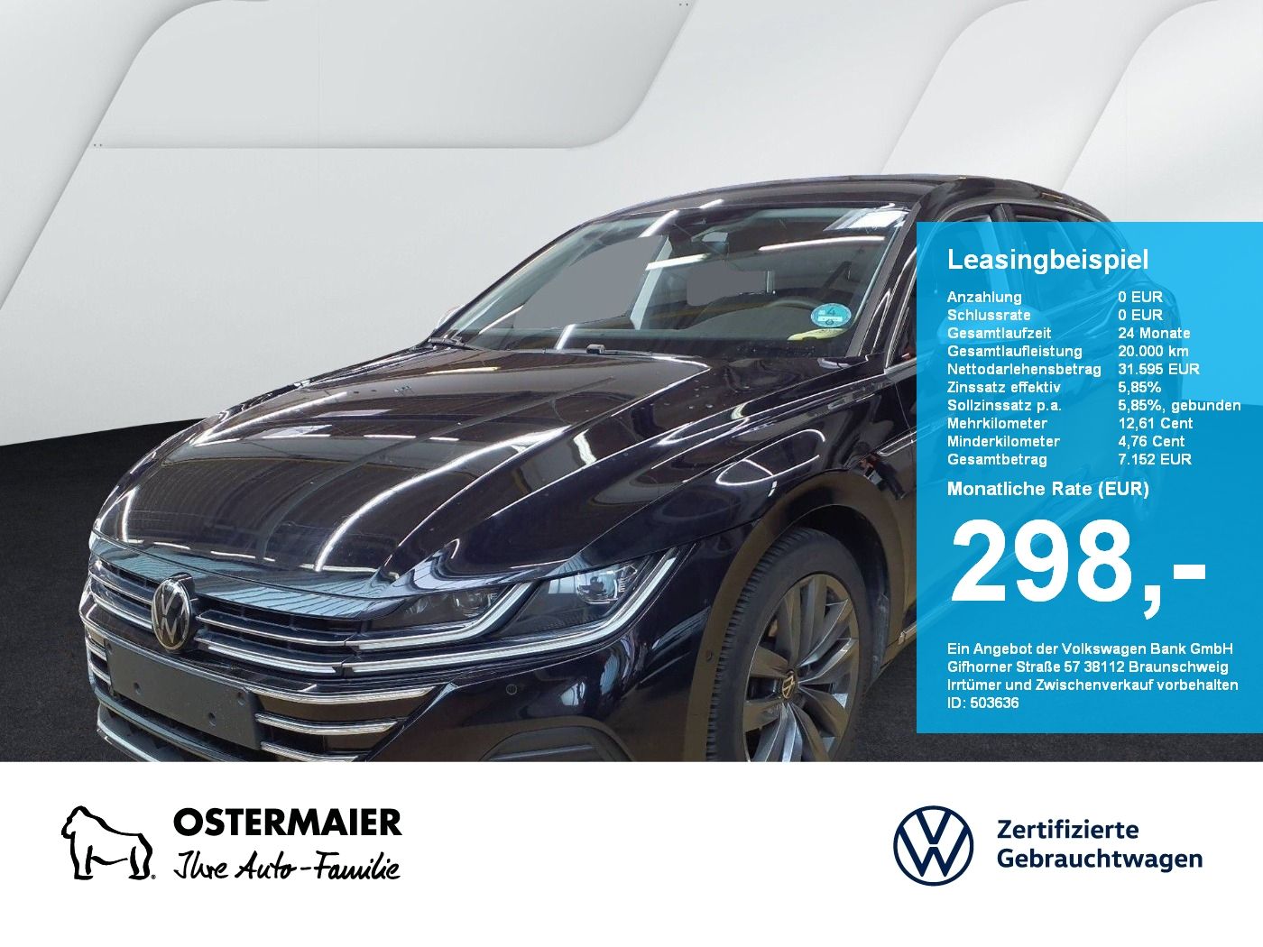 Volkswagen Arteon Shootingbrake ELEGANCE 2.0TSI 190PS IQ.LI