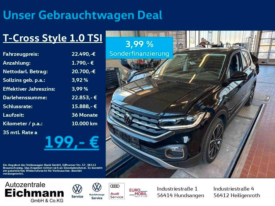 Volkswagen T-Cross Style 1.0 TSI+DSG+LED+NAVI+ACC+RFK+SIDE+