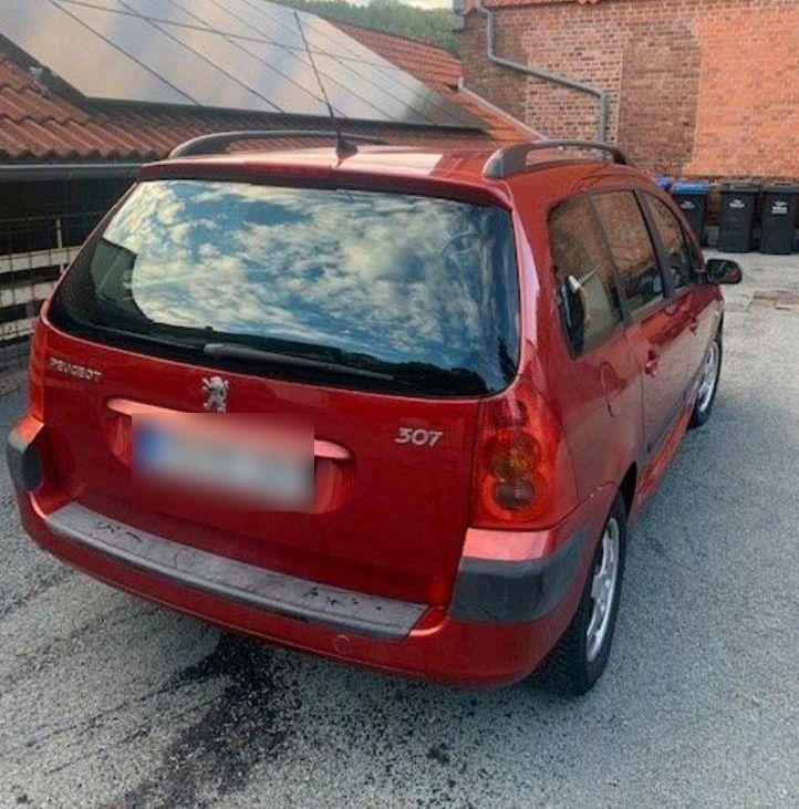 Peugeot 307 2005 — rear view