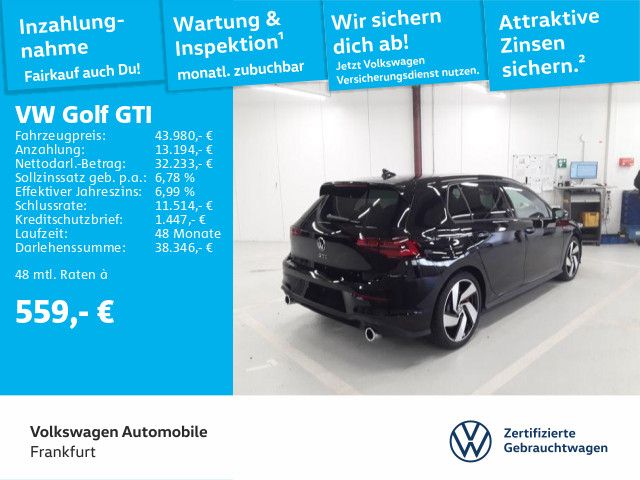 Volkswagen Golf VIII GTI 2.0 TSI DSG Navi Leder 18"Alu IQ.L