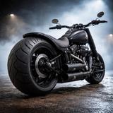 Harley-Davidson Fat Boy S  110 - Umbau 260 Schwarz&laut Jekill - CHOPPER LA