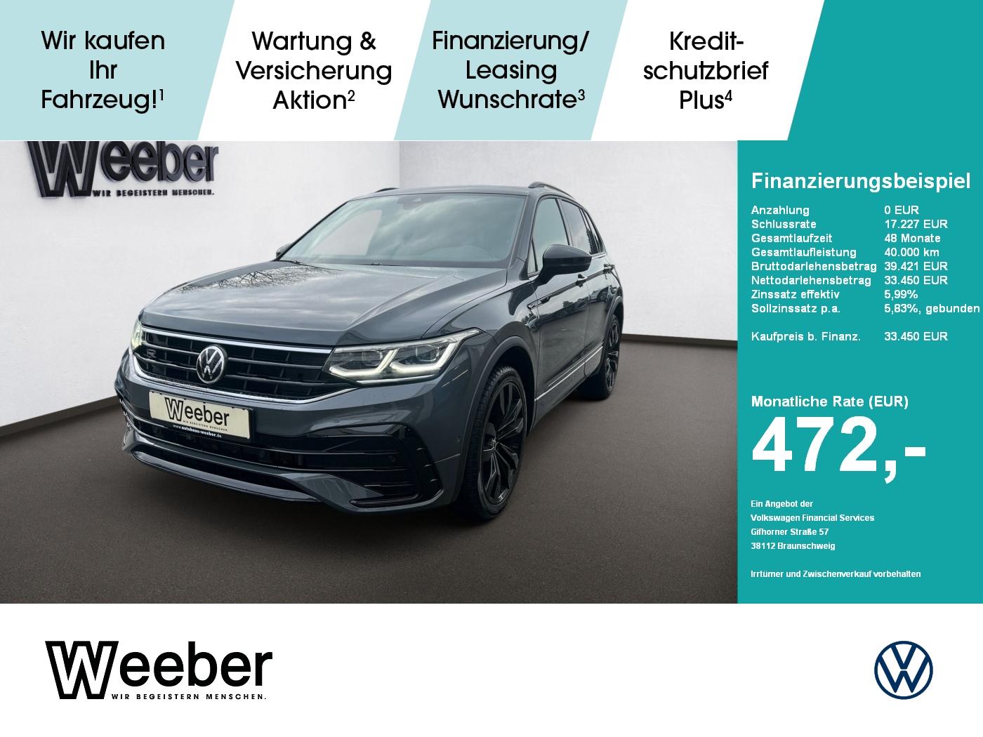 Volkswagen Tiguan R-Line 4Motion *AHK*DCC*MATRIX*PANO*NAVI*