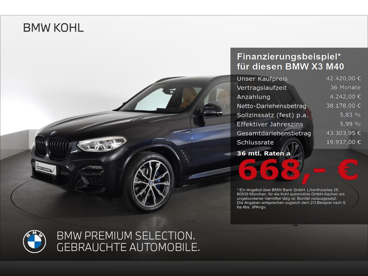 BMW X3 M40 d Panoramadach Standheizung Harman Kardon