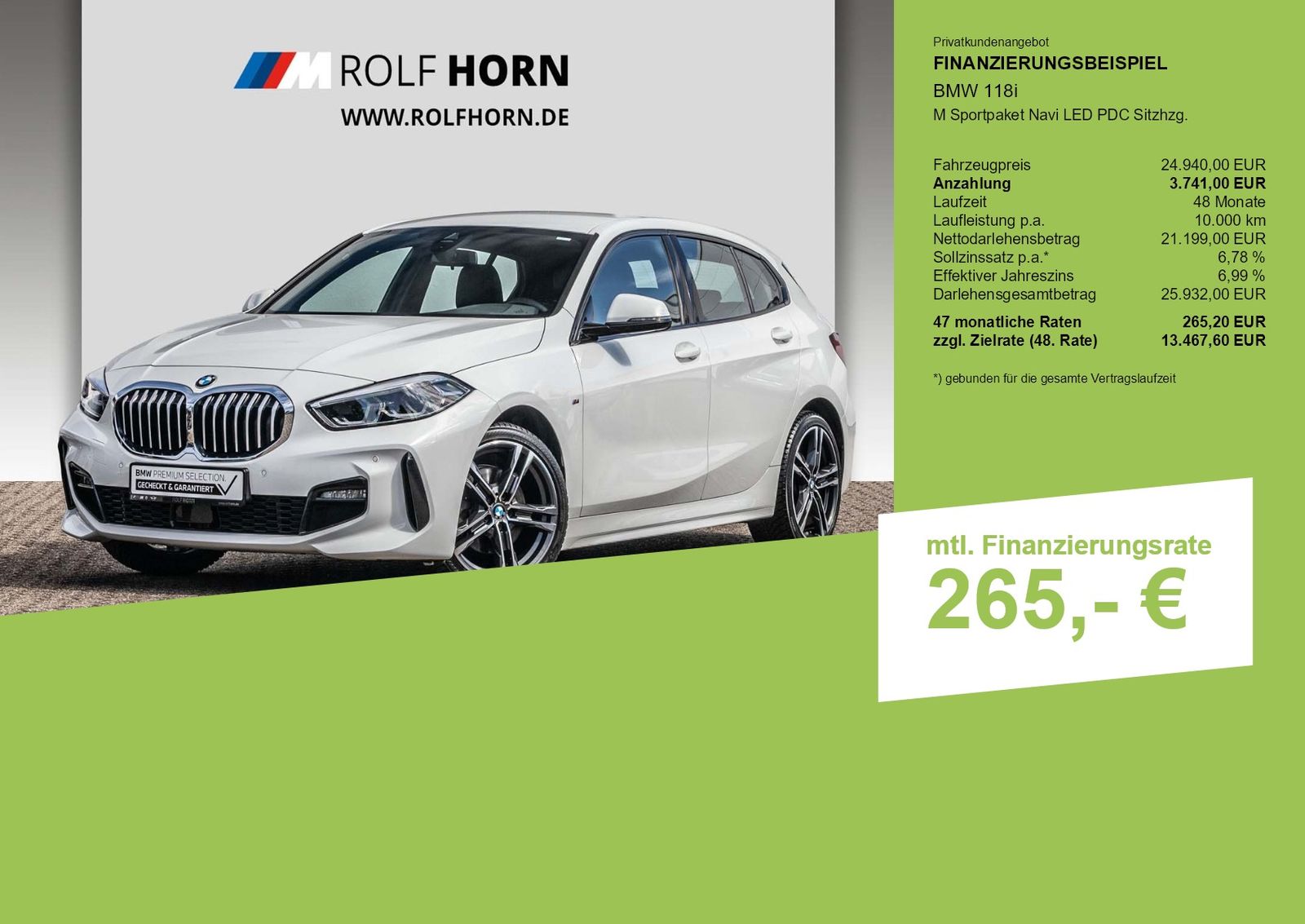 BMW 118i M Sportpaket Navi LED PDC Sitzhzg foto 3