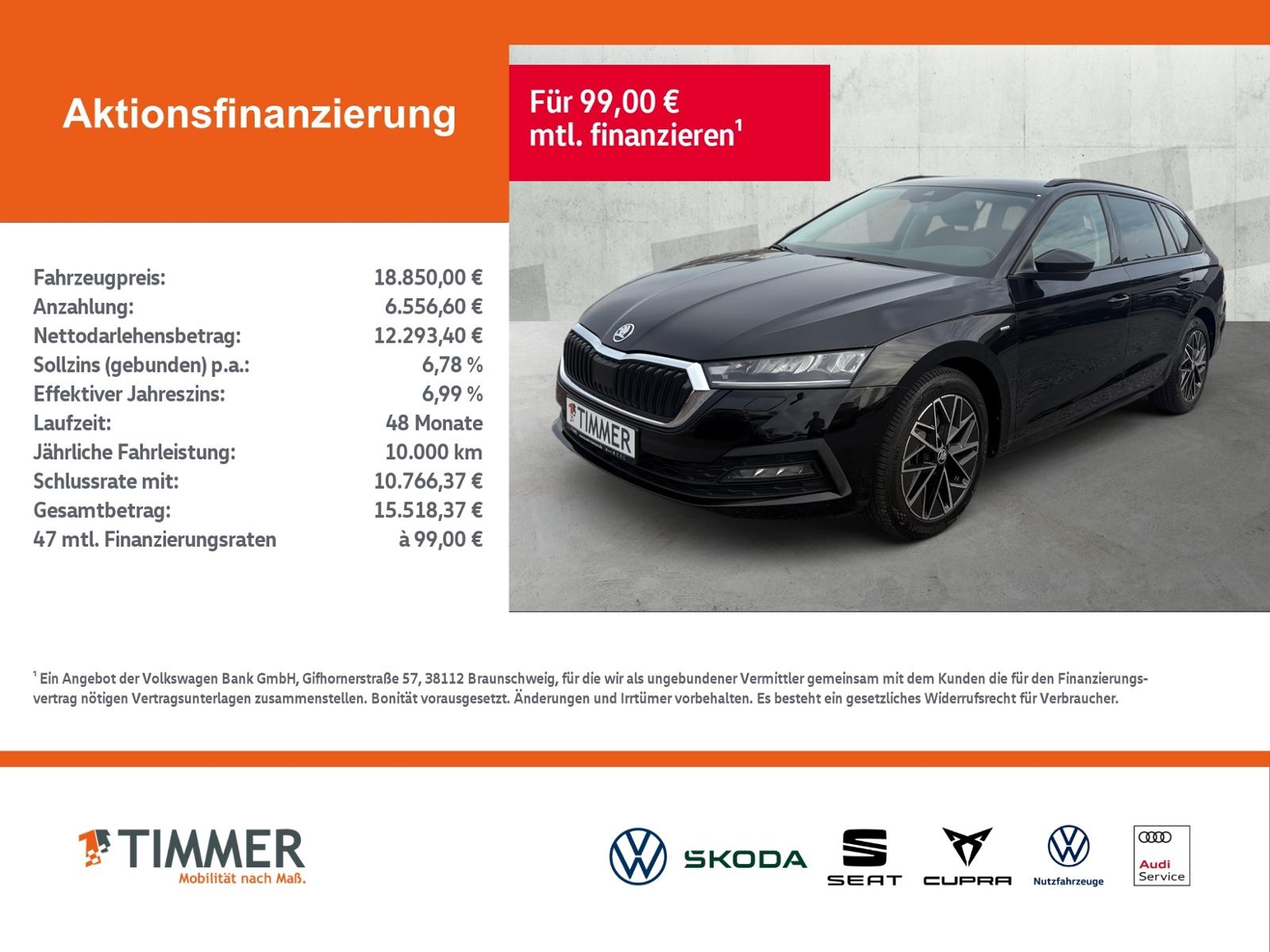 Skoda Octavia Combi 2.0 TDI DSG CLEVER +LED +RKAM +NAV