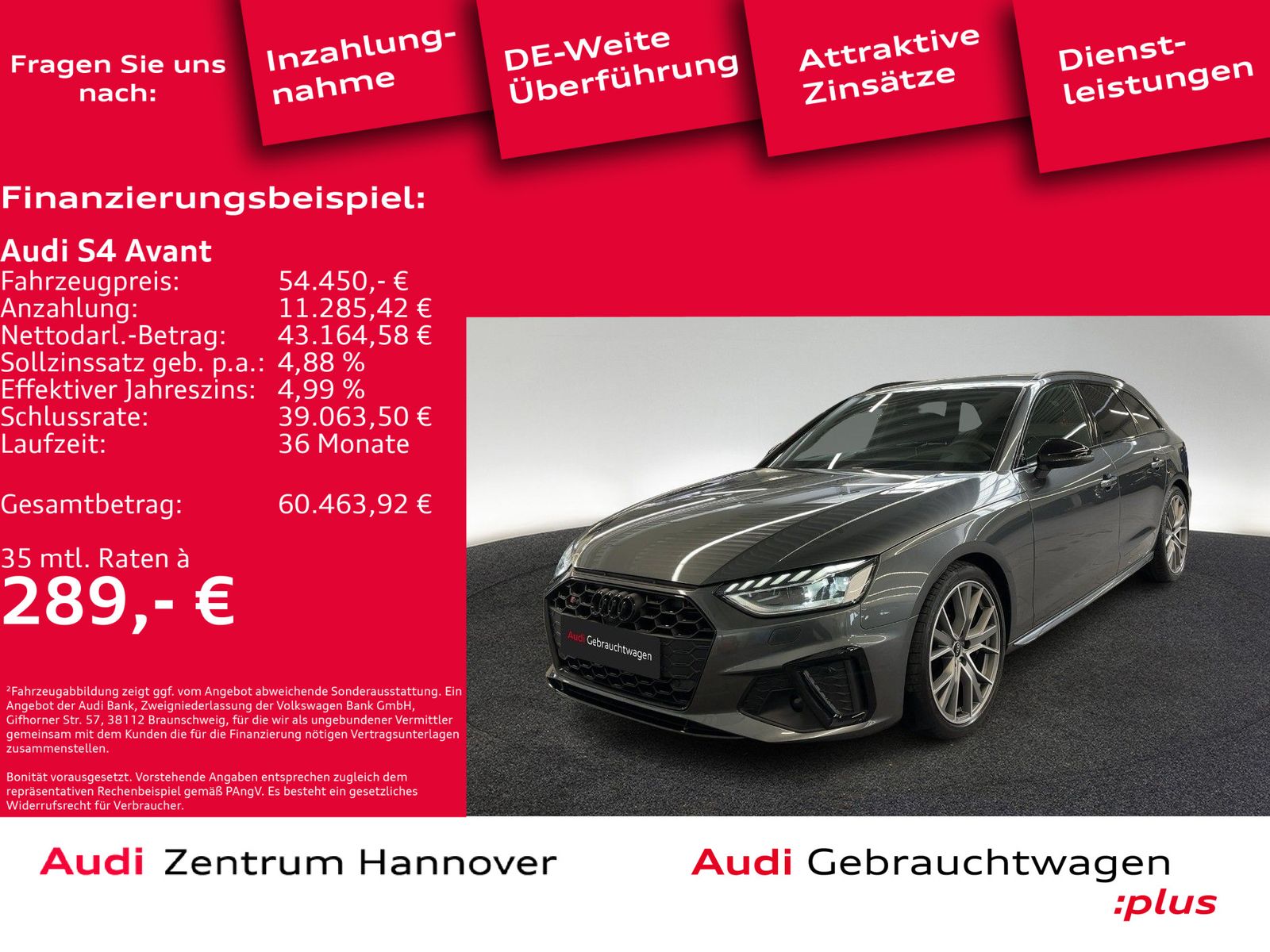 Audi S4 Avant 55 TDI quattro Head-Up Matrix B&O Kamer