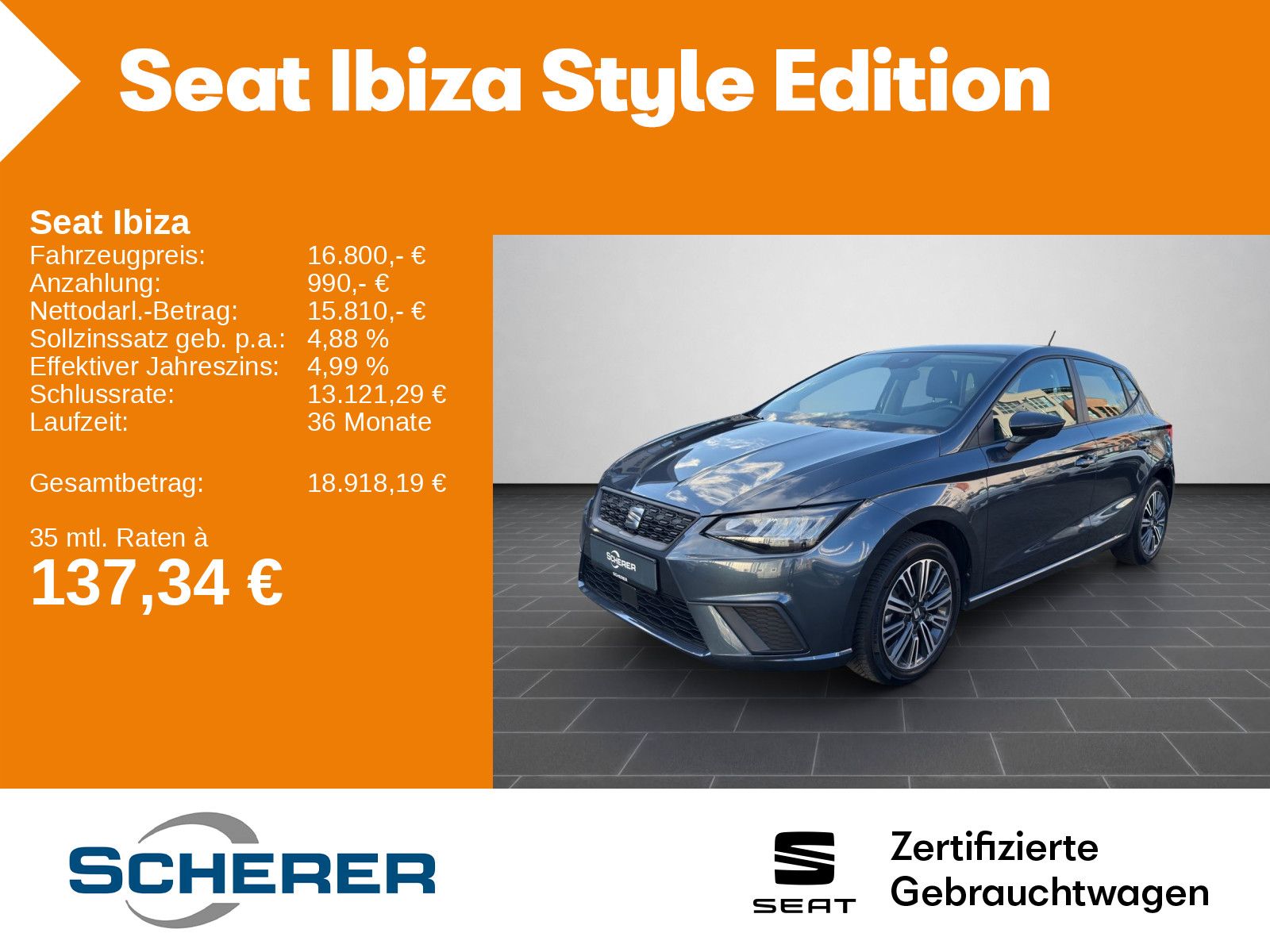 Seat Ibiza Style 1.0 TSI Full Link LED Scheinwerfer S